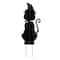 Glitzhome; Glitzhome® 36"H Halloween Metal Black Cat with Spring Head and Stacked Pumpkin Yard Stake; Category:Halloween Yardstakes; Image:8